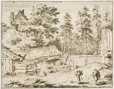 Bauernhofschuppen von Allaert van Everdingen