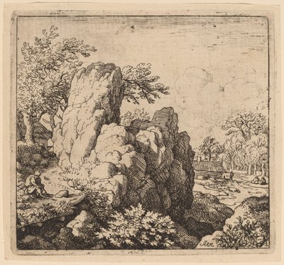 Großer Felsen von Allart van Everdingen
