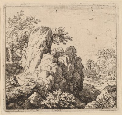 Großer Felsen von Allart van Everdingen