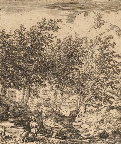 Schweinehirt, wahrscheinlich ca. 1645-1656 von Allart van Everdingen