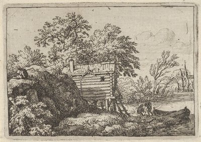 Die Fischerhütte, 17. Jahrhundert von Allart van Everdingen