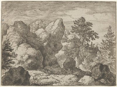 Der spitze Felsen von Allart van Everdingen