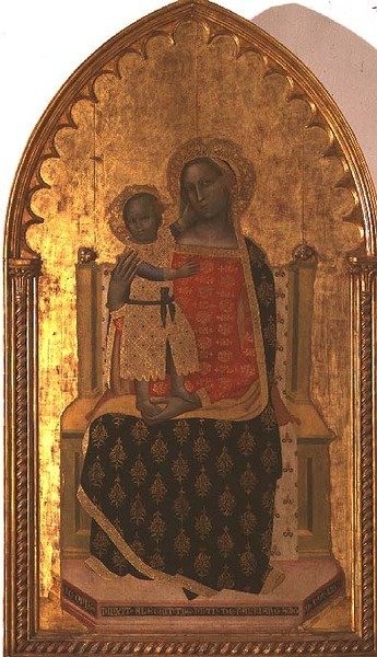 Madonna und Kind auf dem Thron von Allegretto Nuzi