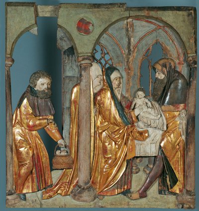 Darbringung Jesu im Tempel von Allgäuer Bildschnitzer (Umkreis Jörg Lederer)