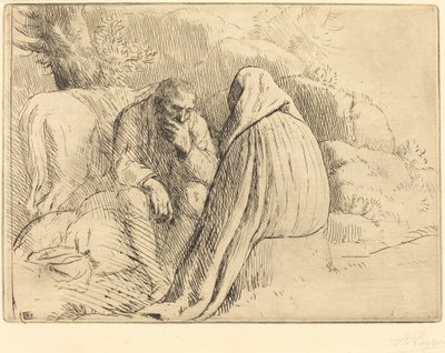 Bohemienlager von Alphonse Legros