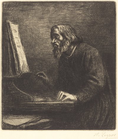 Chorleiter Le maître de chapelle von Alphonse Legros