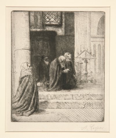 Kircheninneres von Alphonse Legros