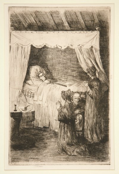 Totenwache (La Vieille Mortuaire) von Alphonse Legros