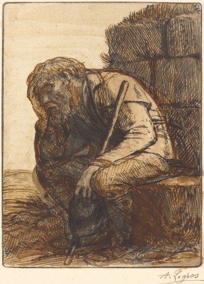 Verzweifelter Mann von Alphonse Legros