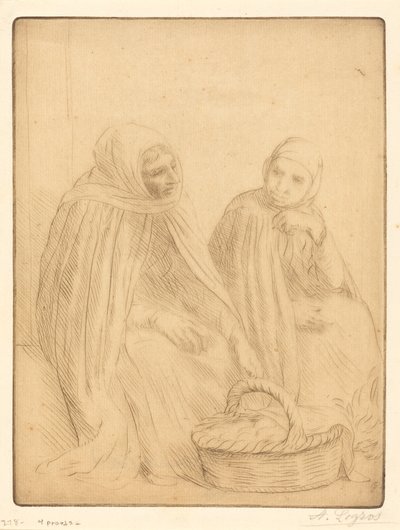 Eierverkäuferinnen, 1. Platte von Alphonse Legros