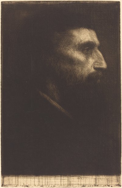 Kopf eines Mannes von Alphonse Legros