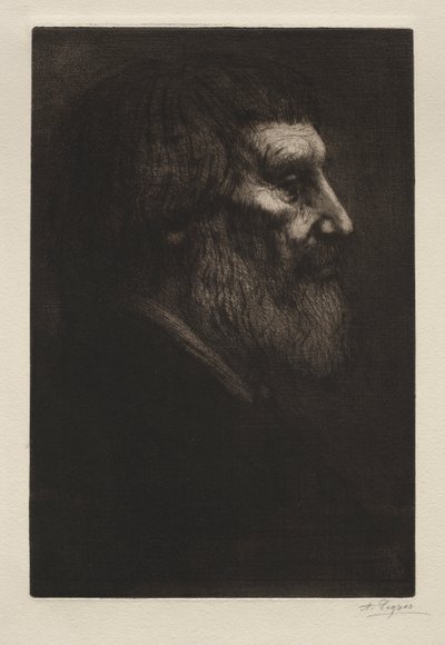 Kopf eines Mannes von Alphonse Legros