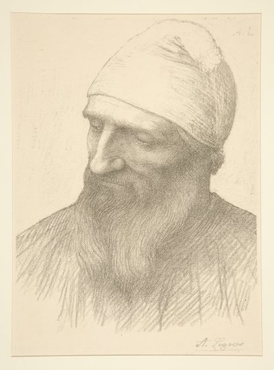 Kopf eines Mannes von Alphonse Legros