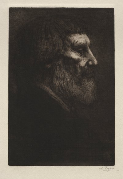 Kopf eines Mannes von Alphonse Legros