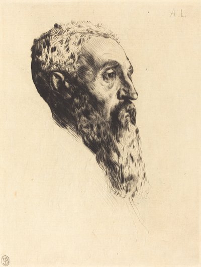 Kopf eines Modells von Alphonse Legros