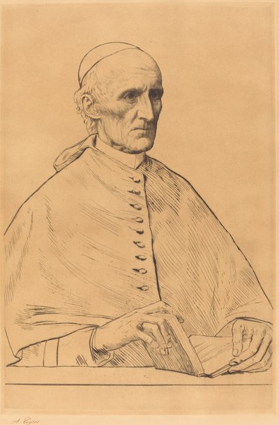 Seine Eminenz Kardinal Manning, 1. Platte von Alphonse Legros