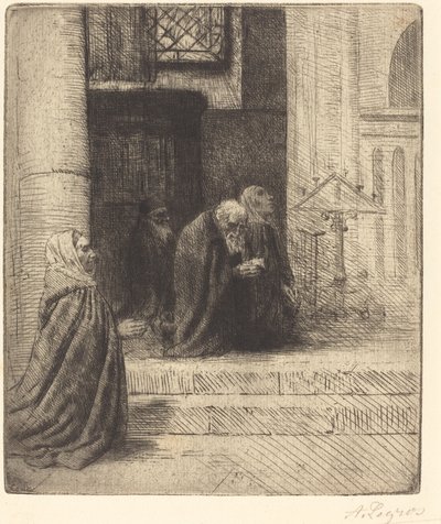 Innenraum einer Kirche von Alphonse Legros