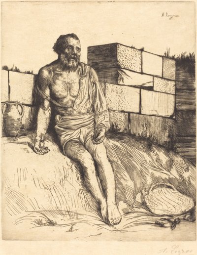 Hiob, 1. Platte von Alphonse Legros