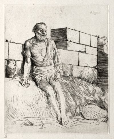 Hiob Erste Platte von Alphonse Legros