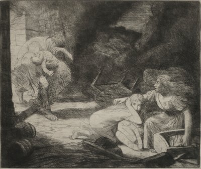 Das Feuer von Alphonse Legros