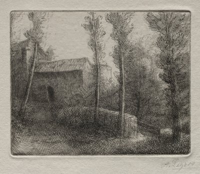 Die Brücke der Mühle von Alphonse Legros