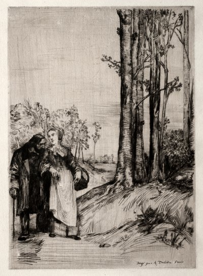 Der Spaziergang des Genesenden von Alphonse Legros