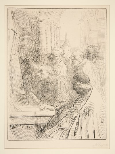 Die Mönche in L von Alphonse Legros