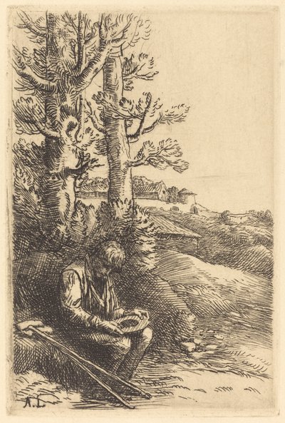 Der kleine Bettler von Alphonse Legros