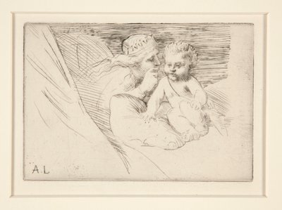 Mab und Cupido von Alphonse Legros