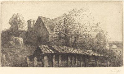 Altes Gasthaus (Une ancienne auberge) von Alphonse Legros