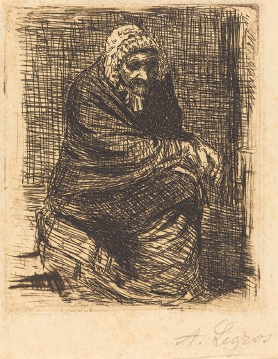 Sitzende alte Frau von Alphonse Legros