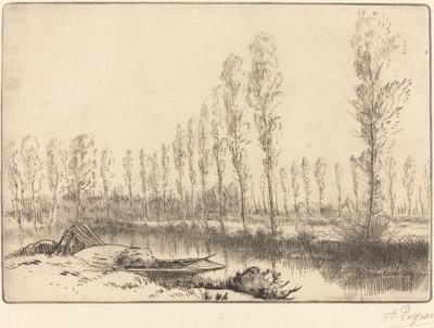Pappeln bei Amiens von Alphonse Legros