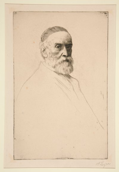 Porträt von G.F. Watts, R.A. von Alphonse Legros
