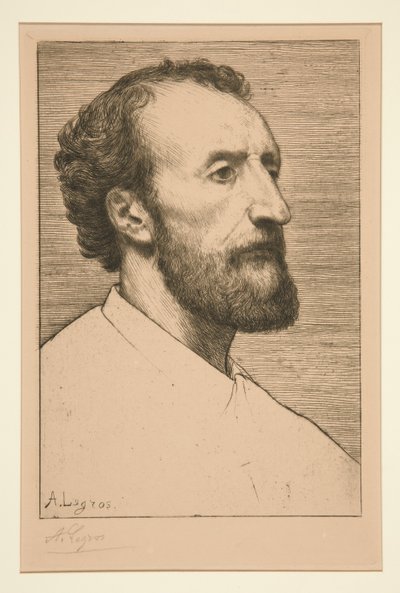 Porträt von Jules Dalou von Alphonse Legros