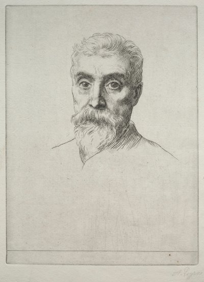 Porträt von Sir Hiram S. Maxim von Alphonse Legros