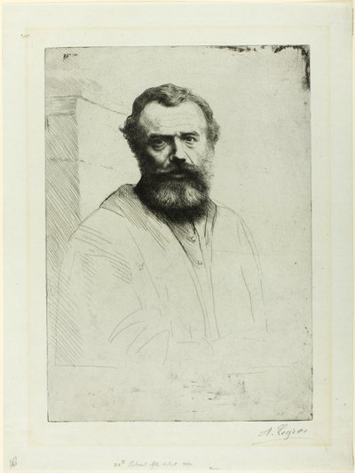 Porträt des Künstlers von Alphonse Legros