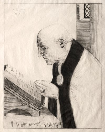 Das Amt lesen von Alphonse Legros
