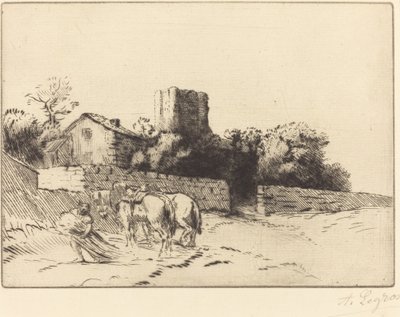 Pfarrhausmauer von Alphonse Legros