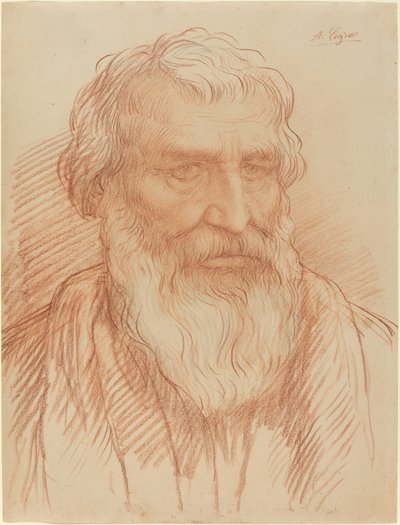 Studie eines Kopfes von Alphonse Legros