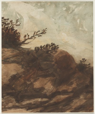 Sonnenuntergang über dem Hügel von Alphonse Legros