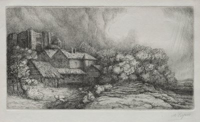 Der Abteihof von Alphonse Legros