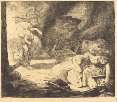 Das Feuer, 2. Platte von Alphonse Legros