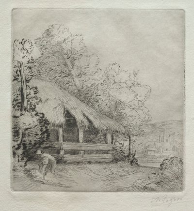 Der kleine Schuppen Le Petit Hangar von Alphonse Legros