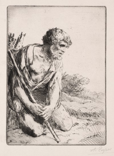 Der verlorene Sohn (3. Platte) von Alphonse Legros