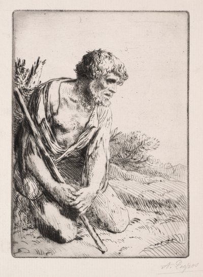 Der verlorene Sohn, 3. Platte von Alphonse Legros