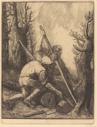 Holzfäller, 3. Platte Les bucherons von Alphonse Legros