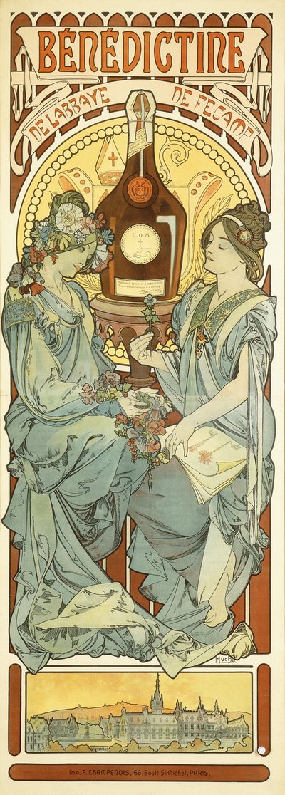 Benediktiner, 1898 von Alphonse Mucha