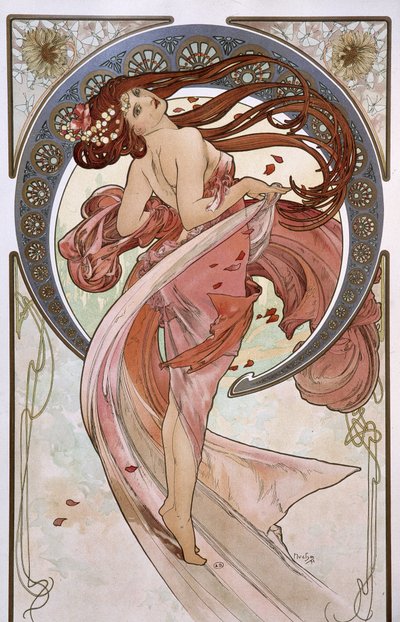 Der Tanz (von Mucha) von Alphonse Mucha