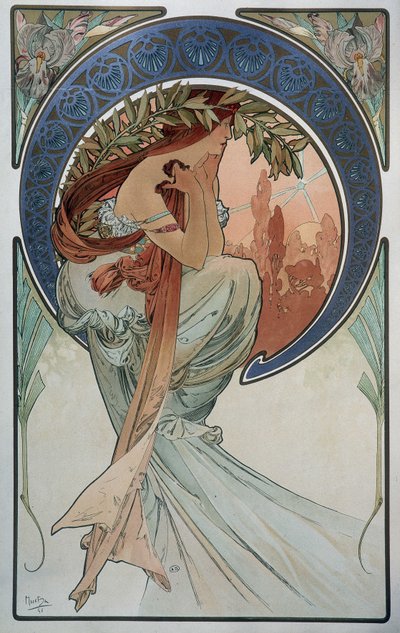 Poesie (von Mucha) von Alphonse Mucha