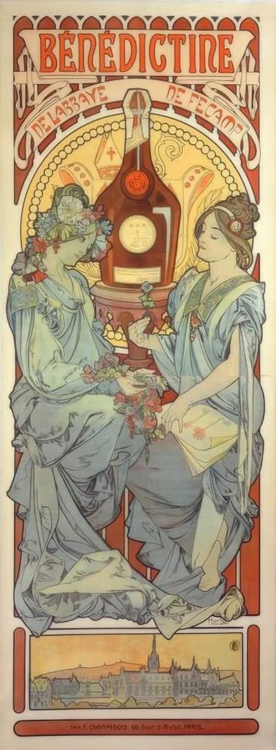 Bénédictine von Alphonse Mucha